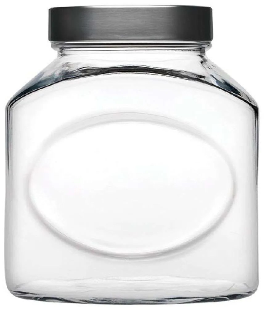Βάζο Αποθήκευσης Elips SP80393K12 15,3cm 1000ml Clear-Silver Espiel Glass