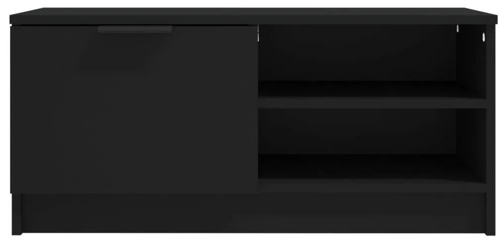 vidaXL Έπιπλο Τηλεόρασης Μαύρο 80 x 35 x 36,5 εκ. Επεξεργασμένο Ξύλο