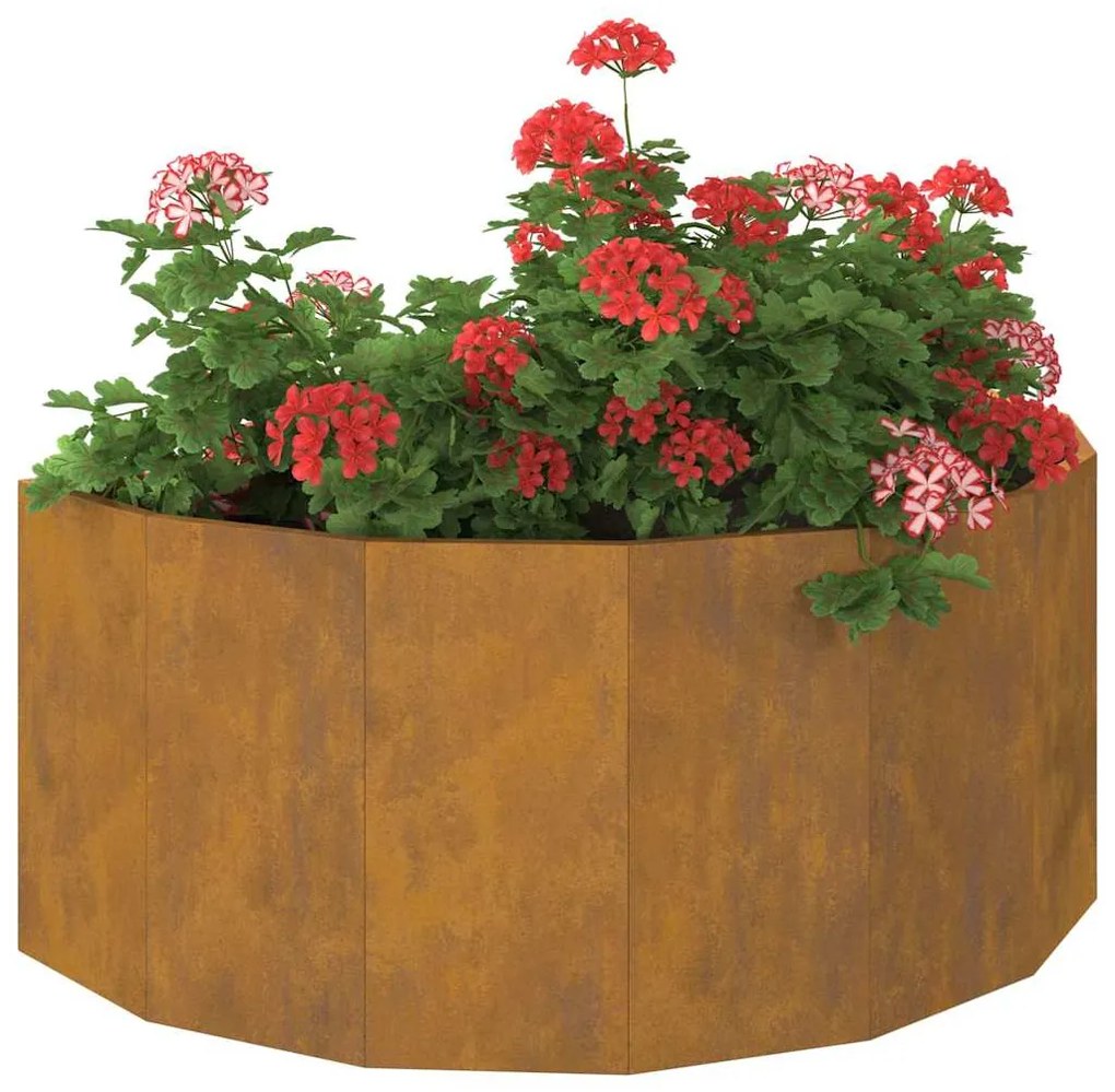 vidaXL Γλάστρα Σκ rusty 90 x 45 x 35 cm Ατσάλι Σκληρυθέν στον Αέρα