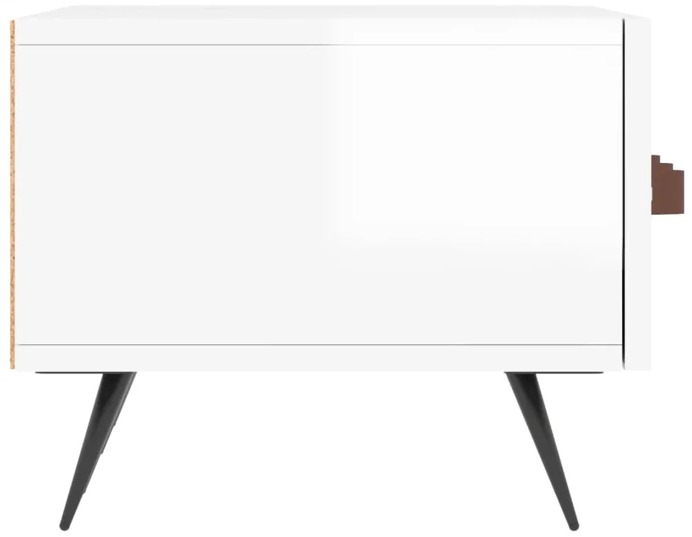 vidaXL Έπιπλο Τηλεόρασης Γυαλ. Λευκό 150x36x30 εκ. Επεξεργασμένο Ξύλο