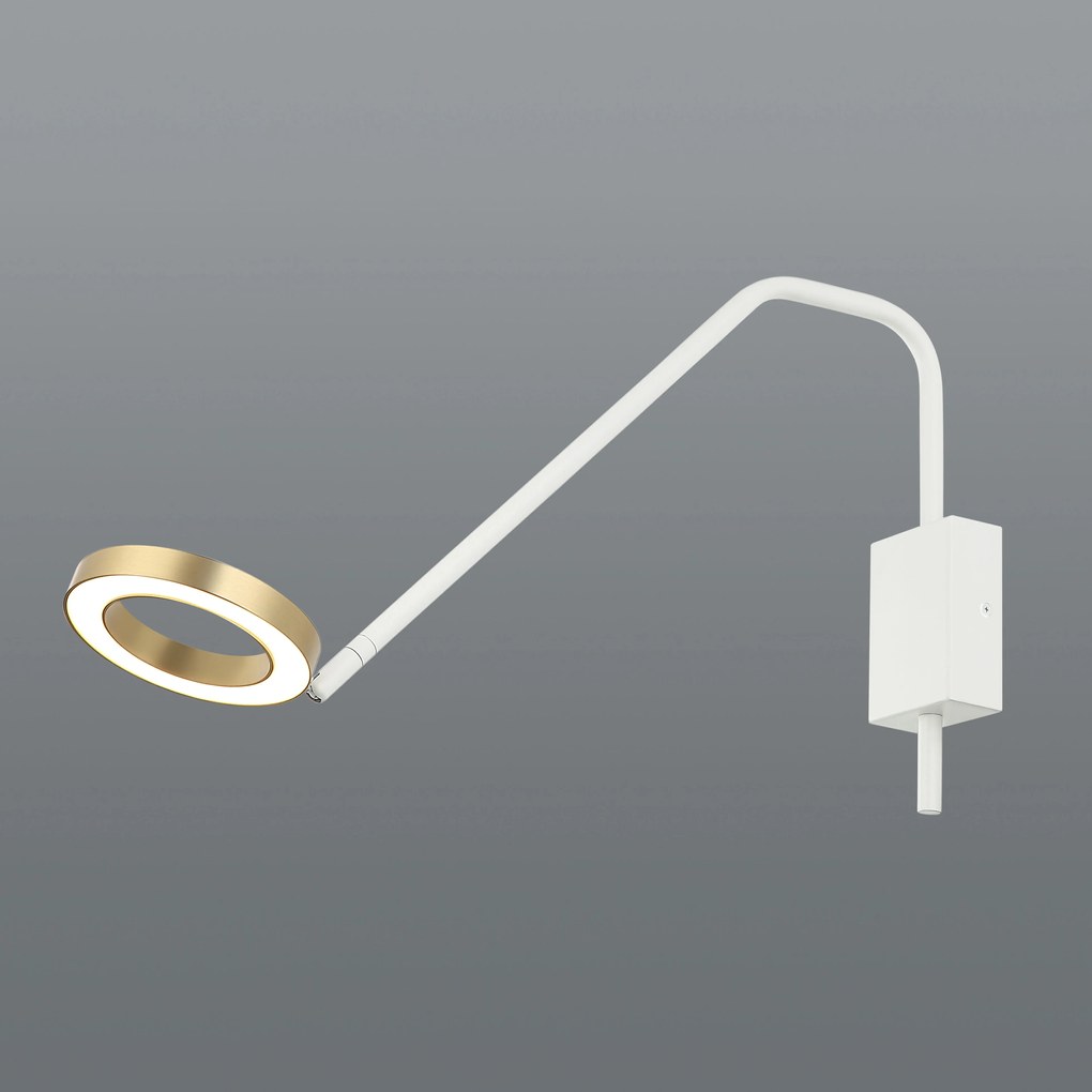 Απλίκα Τοίχου LED Dimmable Zambelis 22043 White/Gold