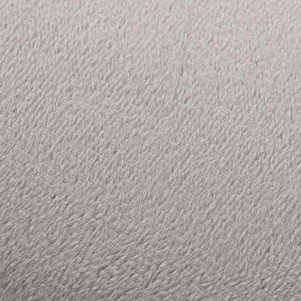 vidaXL Σκαμπό Ανοιχτό Γκρι / Χρυσό Βελούδινο 28 x 36 cm