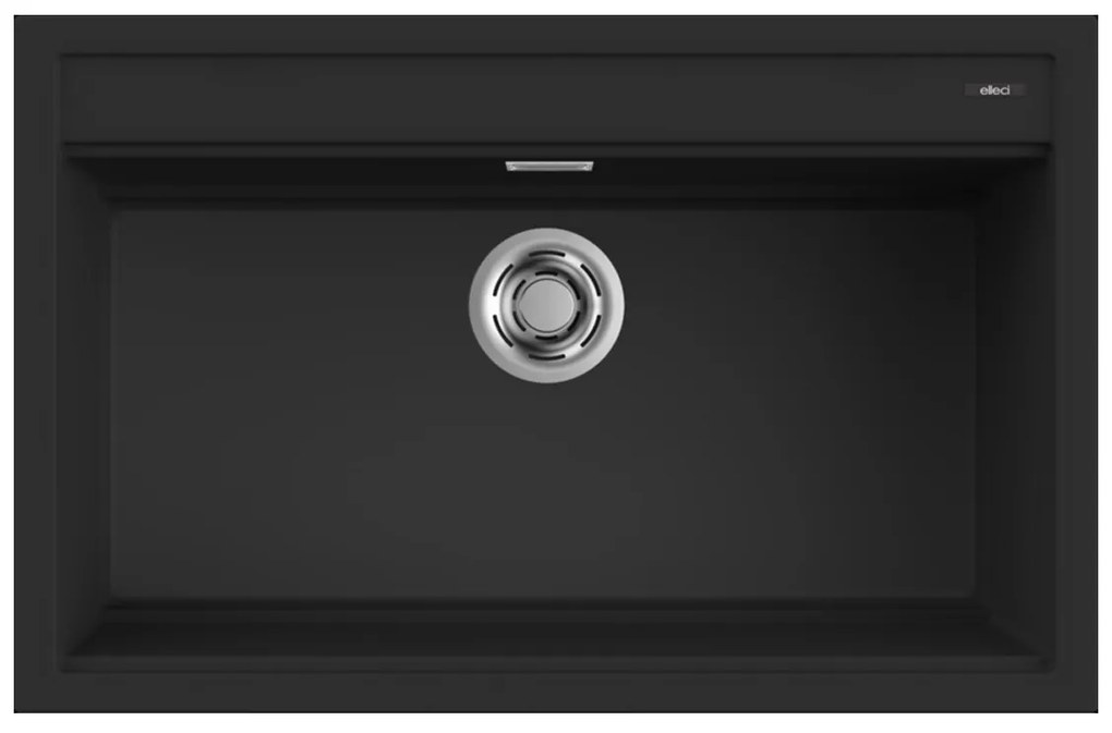 Νεροχύτης κουζίνας BEST 130 Black 86 ELLECI 79x51cm - LKB13086