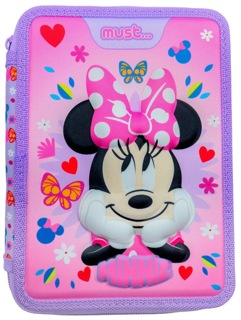 Κασετίνα Διπλή Γεμάτη (21x15x5) Must Minnie 564399