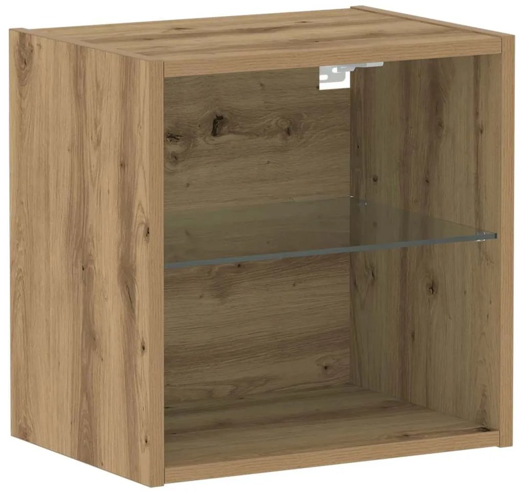vidaXL Κρεμαστό Ράφι Μασίφ Δρυός 40x28,5x40 εκ. Επεξεργασμένο Ξύλο