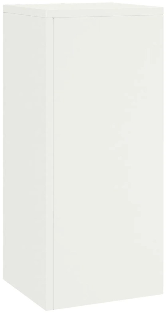 vidaXL Εξωτερικές Σταντ Φυτών σετ 2 σε λευκό, 24x24x55 εκ, Ατσάλι