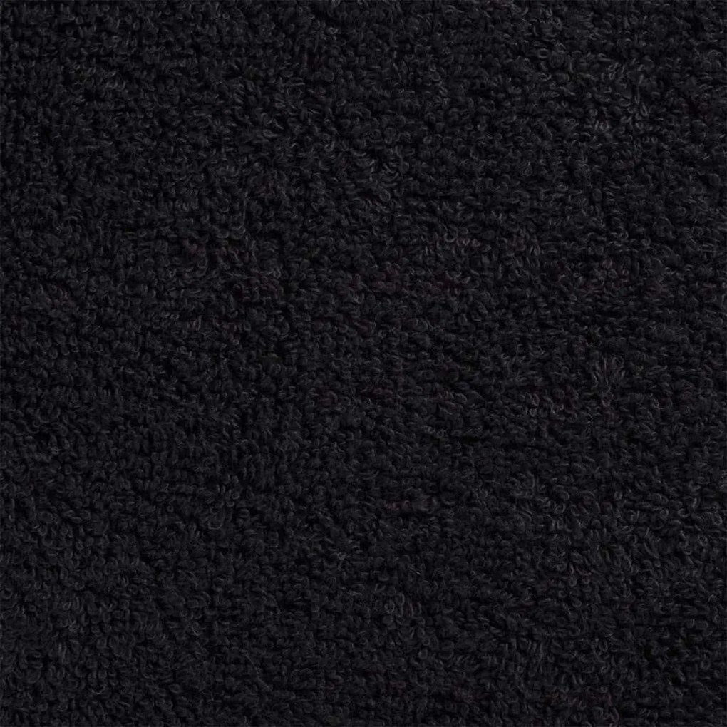 vidaXL a Πετσέτες Προσώπου SOLUND 2 pcs Μαύρο Βαμβάκι