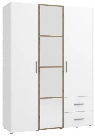 ΝΤΟΥΛΑΠΑ PARNAS 3K2FO III ARTISAN OAK-ΛΕΥΚΟ 149x54x208εκ 11012786