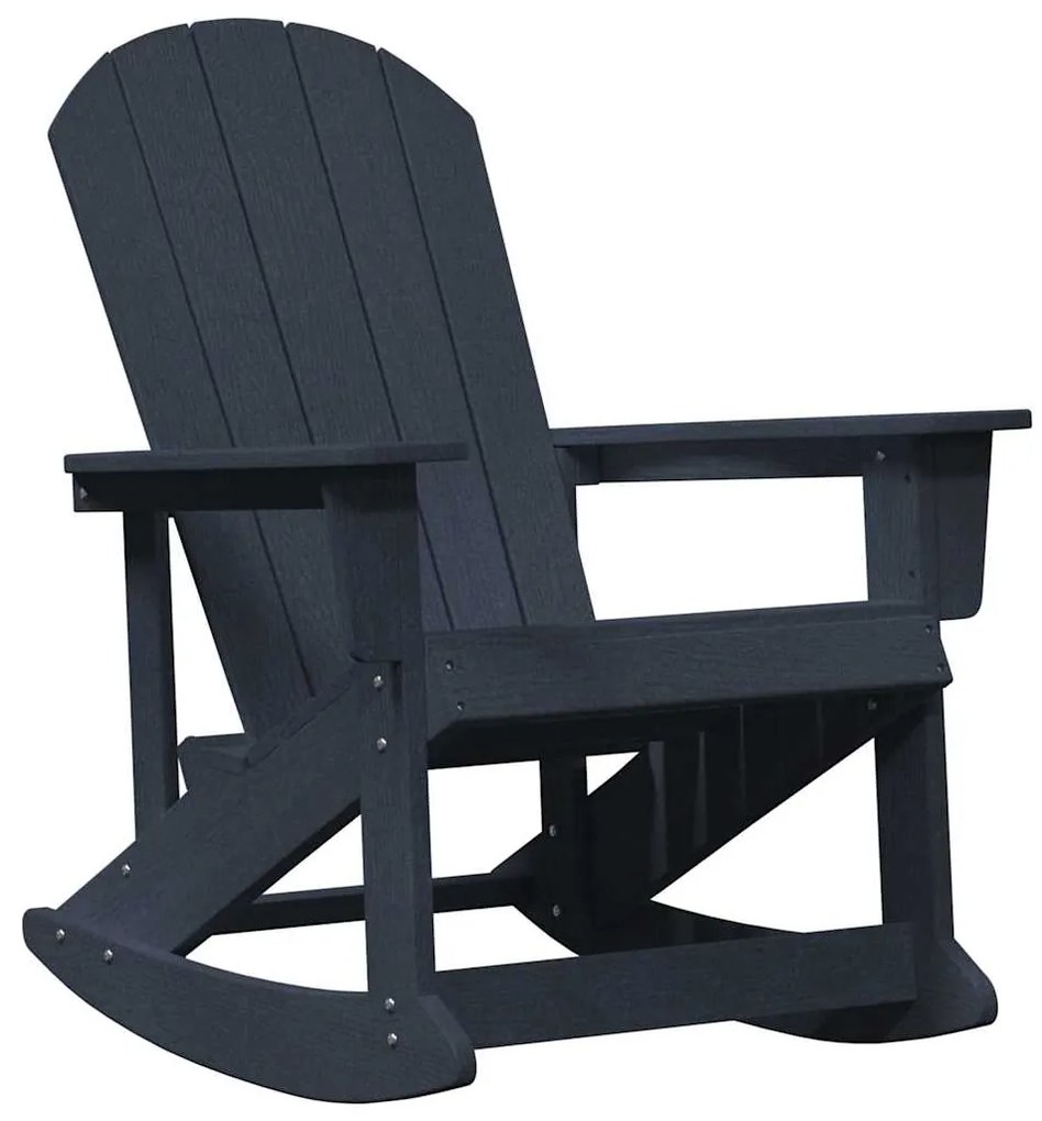 vidaXL Καρέκλες Ροκάντας Adirondack 2 pcs Σκούρο μπλε HDPE
