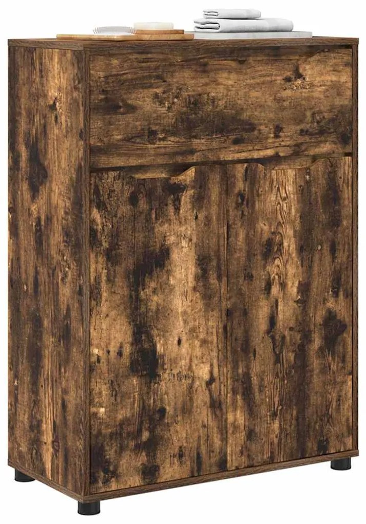 vidaXL Ντουλάπι Μπάνιου με συρτάρι Καπνιστό Δρύς 72,5 x 36,5 x 100 εκ