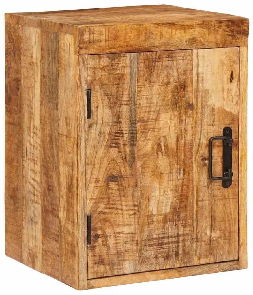 vidaXL Κομοδίνο Καφέ 35 x 33 x 48 εκ Στερεό ξύλο μάνγκο
