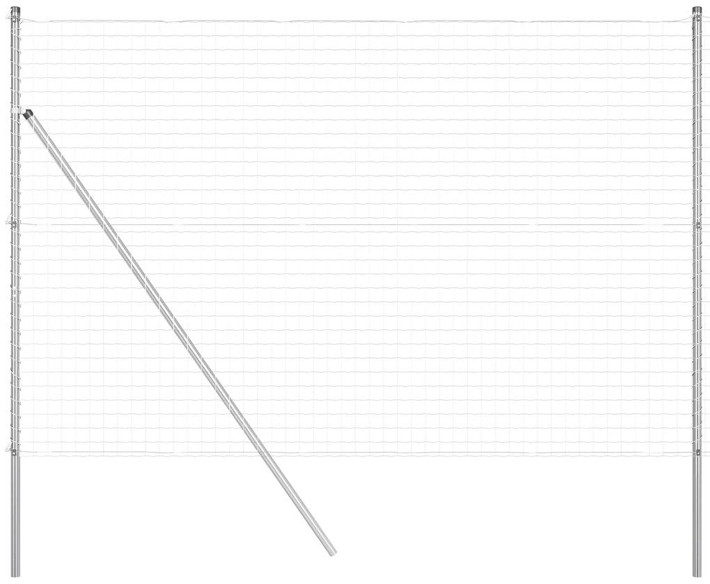 vidaXL Euro Fence με 7 Πόλους 1.5x10 μ Γαλβανισμένο Ατσάλι