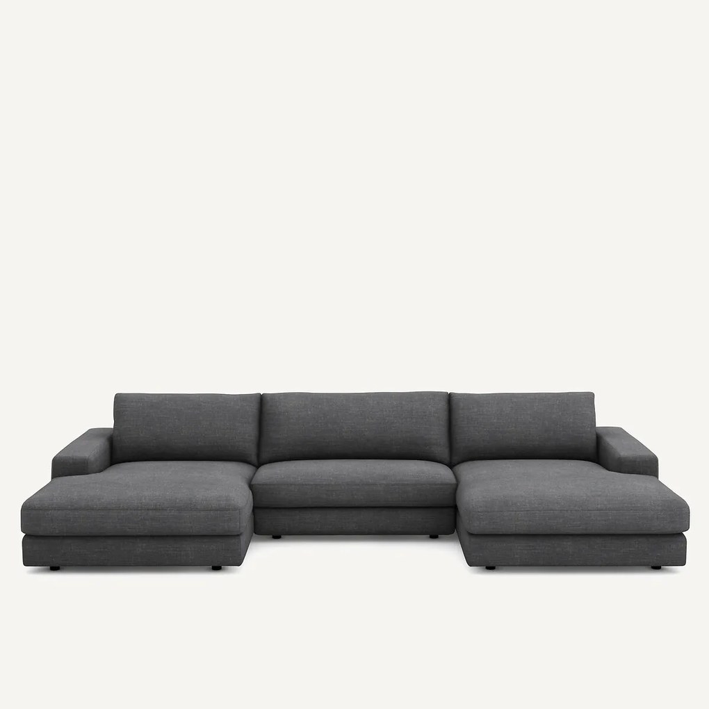 Καναπές 5 θέσεων από βαμβάκι και λινό, Skander