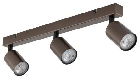 Πλαφονιέρα Φωτιστικό Οροφής 3xGU10 10W IP20 Top TK Lighting-6181-Καφέ 6181