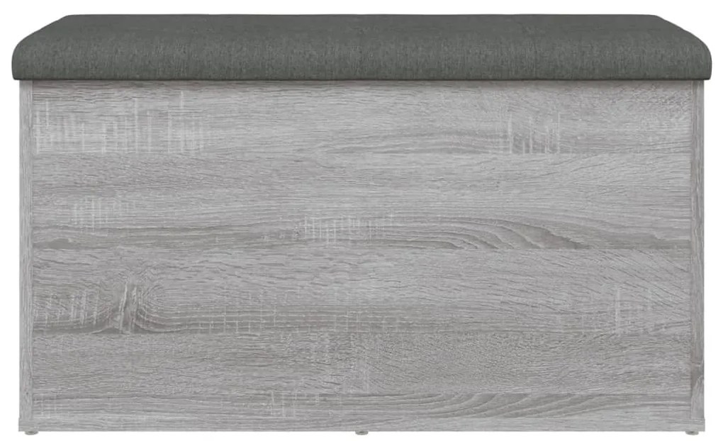 vidaXL Παγκάκι Αποθήκευσης Γκρι Sonoma 82x42x45 εκ. Επεξεργασμένο Ξύλο