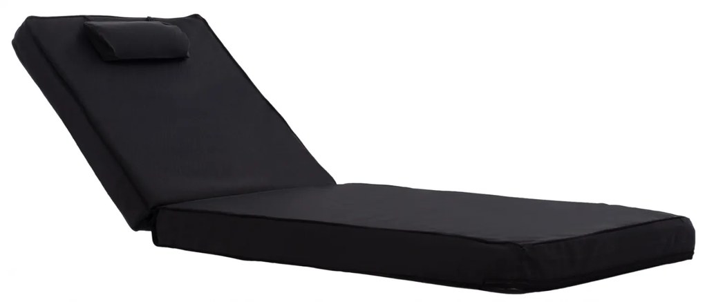 ΜΑΞΙΛΑΡΙ ΞΑΠΛΩΣΤΡΑΣ TEXTILENE 600gr/m2 2X1 SIFNOΜΑΥΡΟ HM11237.05T 194x70x11 εκ.