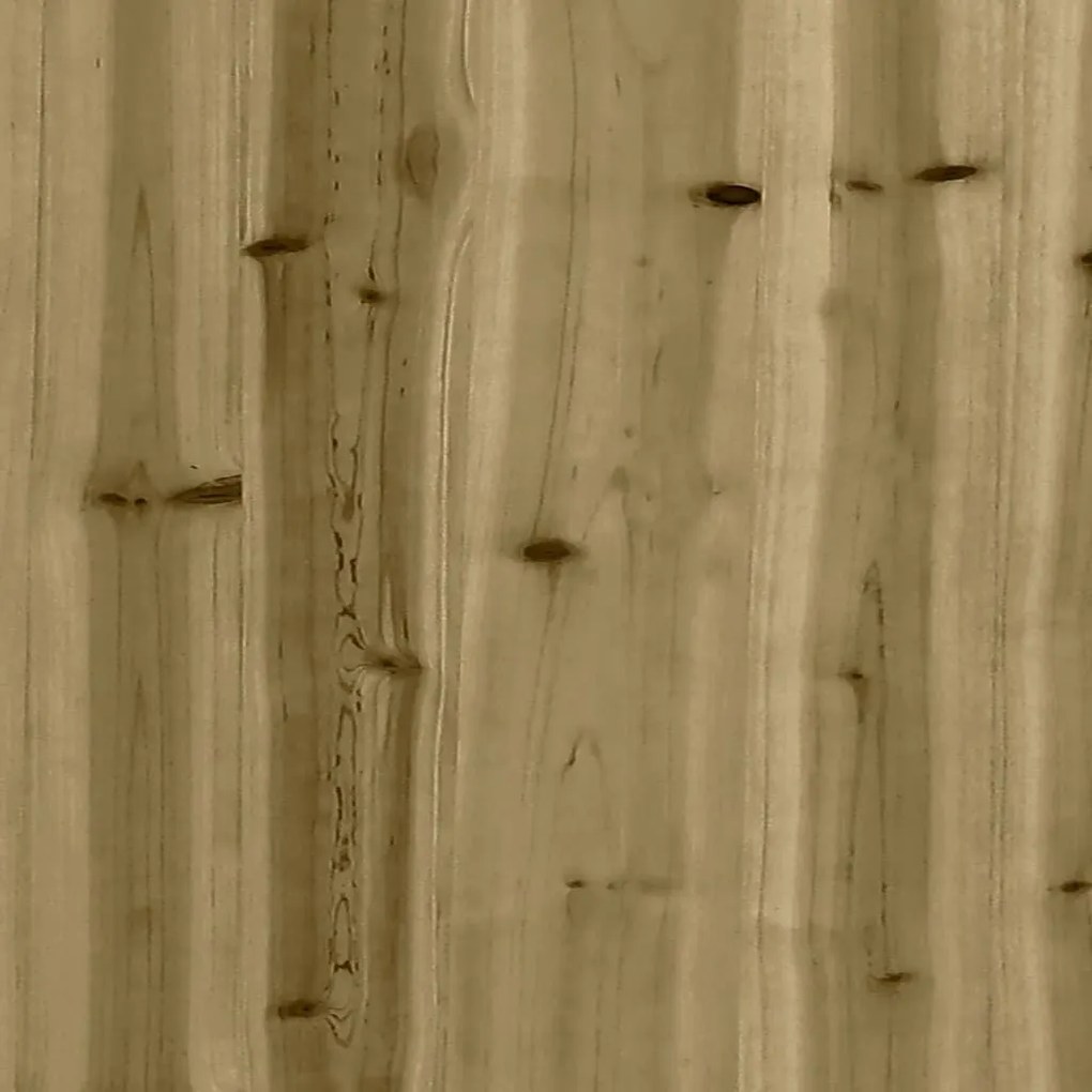 Ζαρντινιέρα με Σχέδιο Φράχτη 100x50x50εκ. Εμποτισμ. Ξύλο Πεύκου - Καφέ