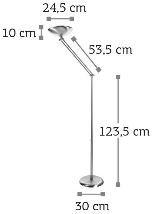 InLight Επιδαπέδιο φωτιστικό από νίκελ ματ μέταλλο (45017-Χρυσοτηρίου-Νίκελ Ματ)