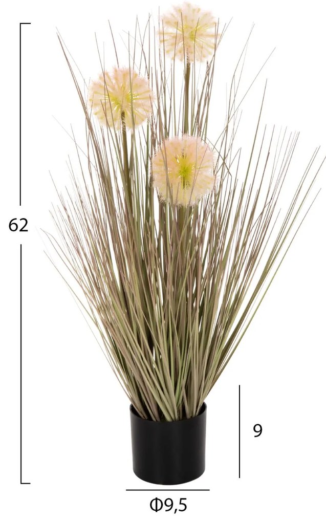 ΔΙΑΚΟΣΜΗΤΙΚΟ ΣΥΝΘΕΤΙΚΟ ΦΥΤΟ DANDELION/GRASS ΣΕ ΓΛΑΣΤΡΑ Φ9,5x9-62Υεκ.