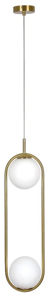Φωτιστικό Οροφής Δίφωτο Homelighting Prato 77-4489 Gold
