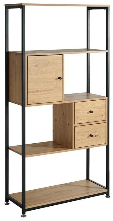 Βιβλιοθήκη - Ραφιέρα Edge 2077 Μεταλλική Fylliana Sonoma - Artisan 78x30x158 εκ. 78x30x158 εκ.