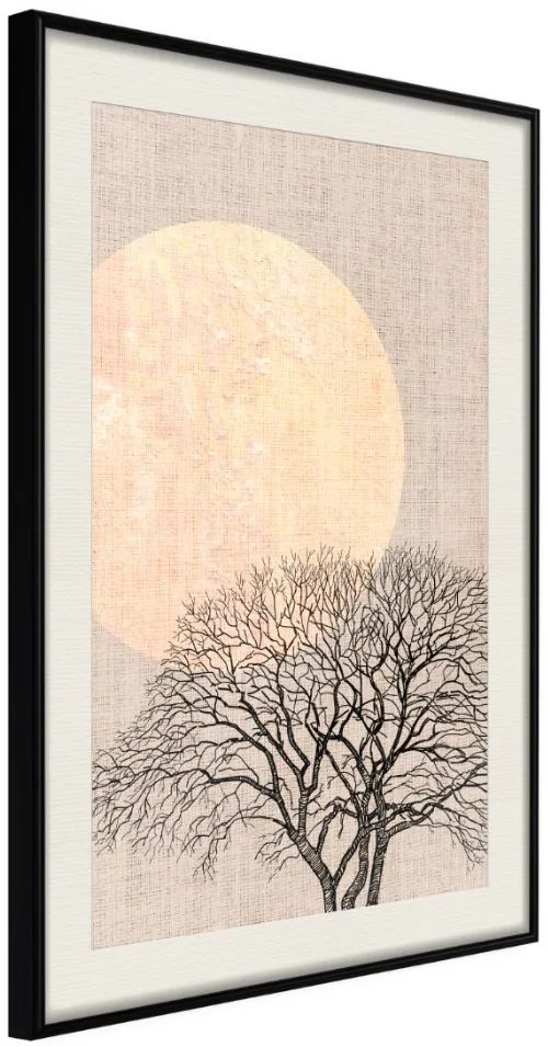 Αφίσα - Tree in the Morning - 20x30 - Μαύρο - Με πασπαρτού