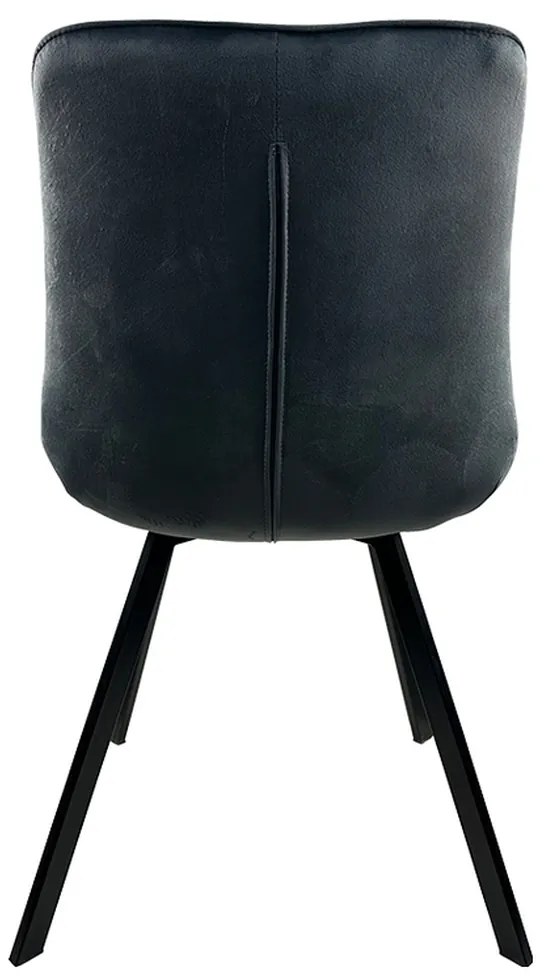 Καρέκλα Τραπεζαρίας ArteLibre BRISA Γκρι/Μαύρο Βελούδο/Μέταλλο 53x60x85cm