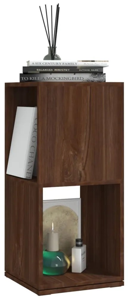 vidaXL Ντουλάπι Περιστρ. Καφέ Δρυς 34,5x34,5x75,5 εκ. Επεξ. Ξύλο