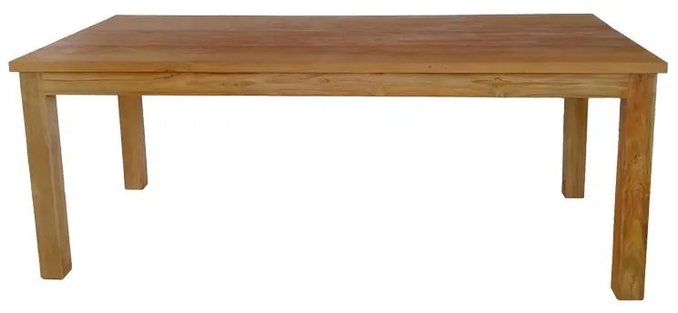 Τραπέζι Wooly teak ξύλο σε φυσική απόχρωση 220x90x75εκ 220x90x75 εκ.