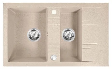 FERRO DRGM3/48/79SA Νεροχύτης Κουζίνας Άμμου Γρανίτης 79x48cm