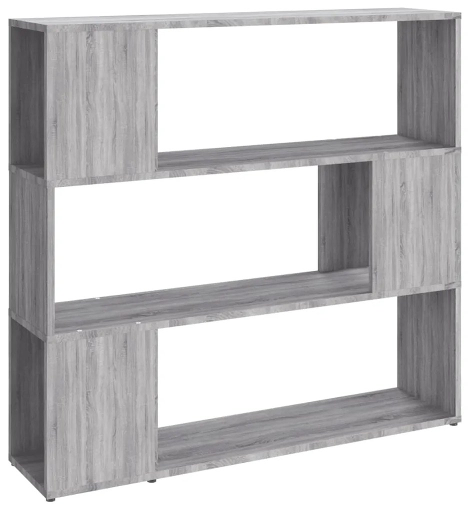 vidaXL Βιβλιοθήκη/Διαχωριστικό Χώρου Γκρι Sonoma 100 x 24 x 94 εκ.