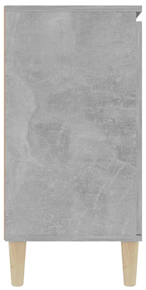 vidaXL Μπουφές Γκρι Σκυροδέματος 101x35x70 εκ. από Επεξεργασμένο Ξύλο