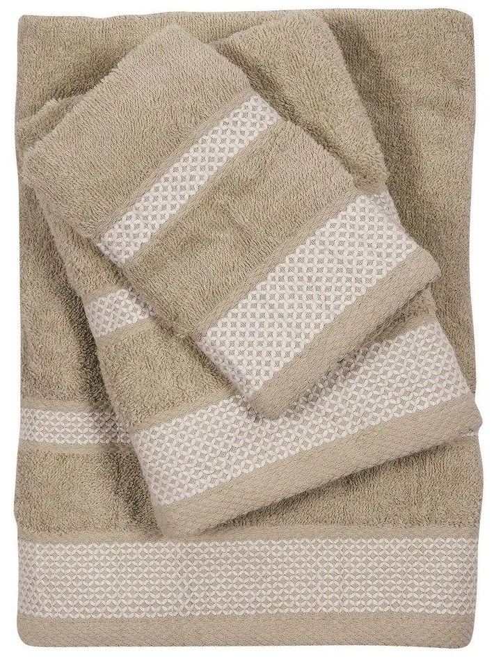 Πετσέτες Best 0649 (Σετ 3τμχ) Beige Das Home Σετ Πετσέτες 70x140cm 100% Cotton