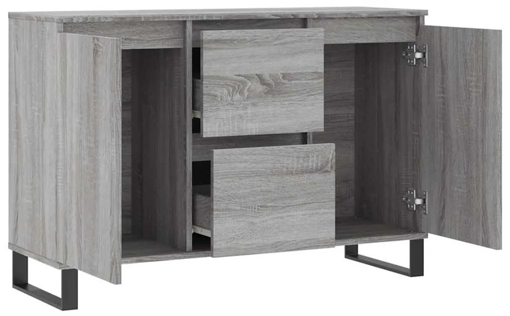 vidaXL Μπουφές Γκρι Sonoma 101,5 x 35 x 70 εκ. από Επεξεργασμένο Ξύλο