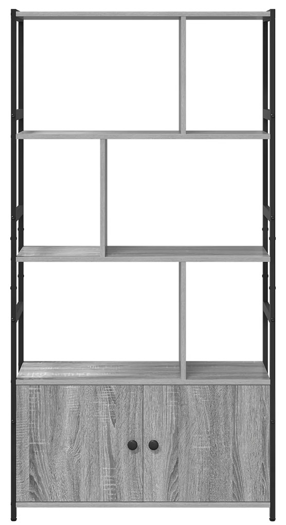 vidaXL Ράφι Βιβλίων Γκρι sonoma 80 x 30 x 155.5 εκ Επεξεργασμένο ξύλο