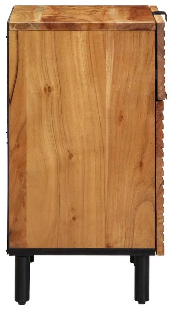 vidaXL Κομοδίνο με συρτάρι Καφέ 50 x 33 x 60 εκ Μασίφ ξύλο ακακίας