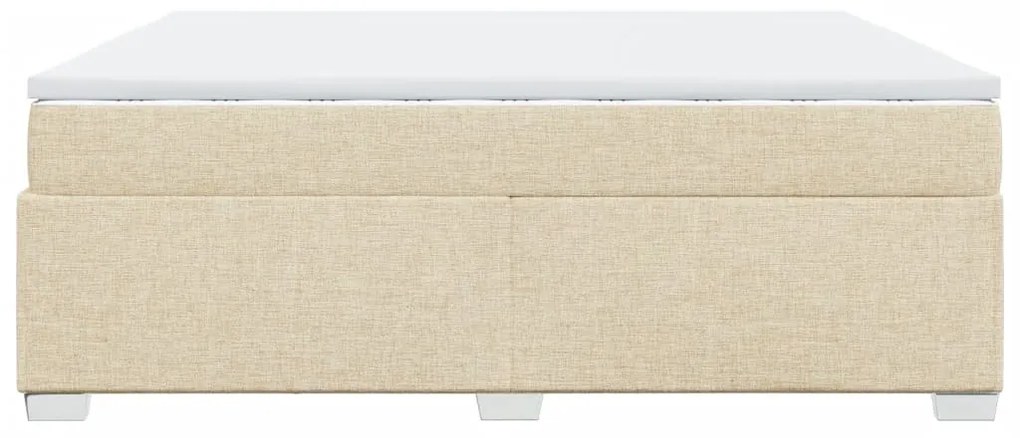 ΚΡΕΒΑΤΙ BOXSPRING ΜΕ ΣΤΡΩΜΑ ΚΡΕΜ 200X200 ΕΚ. ΥΦΑΣΜΑΤΙΝΟ 3285163