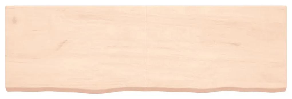 vidaXL Ράφι Τοίχου 160x50x(2-6) εκ. από Ακατέργαστο Μασίφ Ξύλο Δρυός