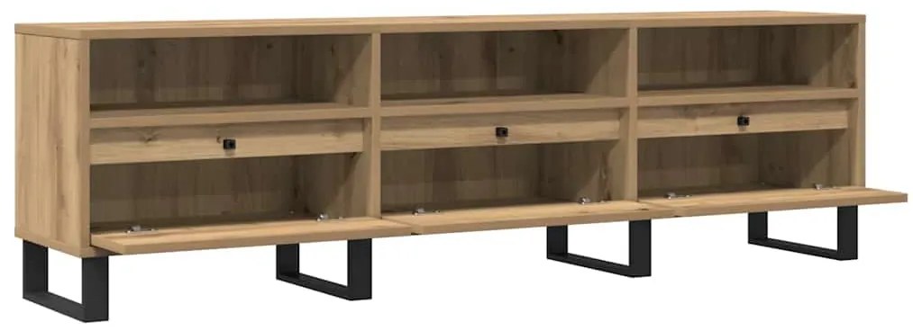 vidaXL Έπιπλο Τηλεόρασης τεχνίτης Δρυς 150x30x44,5 εκ.