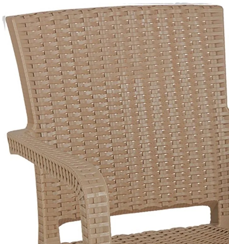 Καρέκλα - Πολυθρόνα Halcyon PP cappucino 57.5x59.5x86 εκ.
