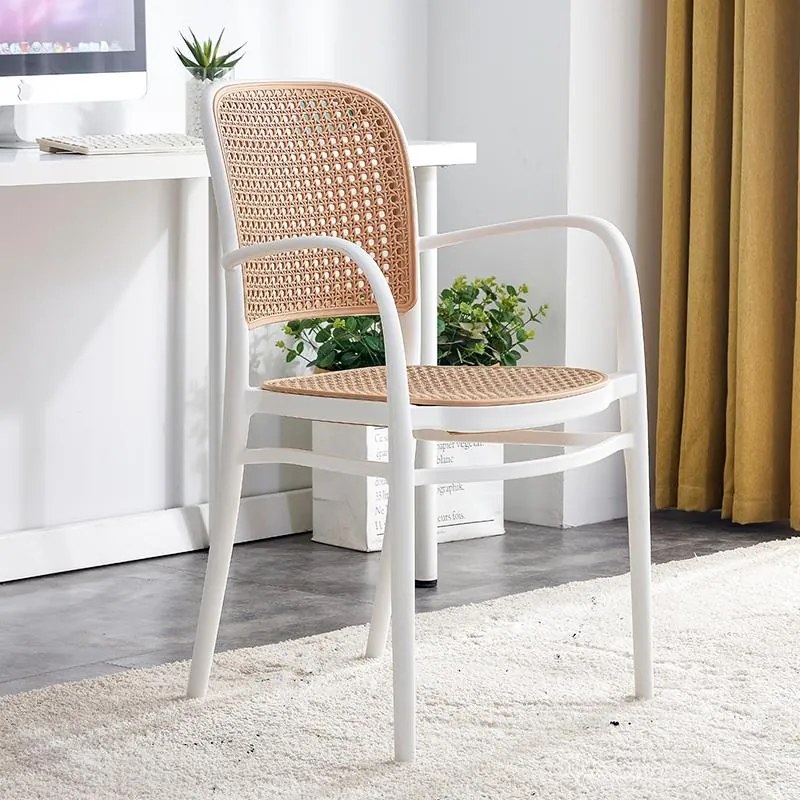 Καρέκλα - Πολυθρόνα Juniper με UV protection PP μπεζ- λευκό 56x52.5x86.5 εκ. 56x52.5x86.5 εκ.