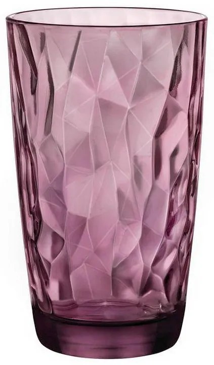 Ποτήρι Νερού Γυάλινο Purple 470ml Diamond Rock Bormioli Rocco BR00350270