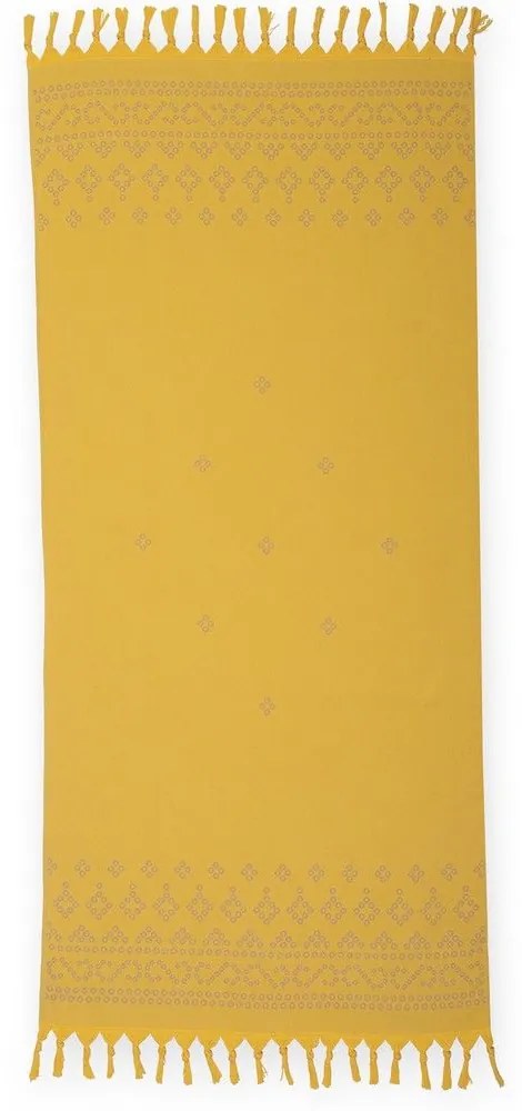 Πετσέτα Θαλάσσης Graham Yellow Nef-Nef Θαλάσσης Cotton-Polyester