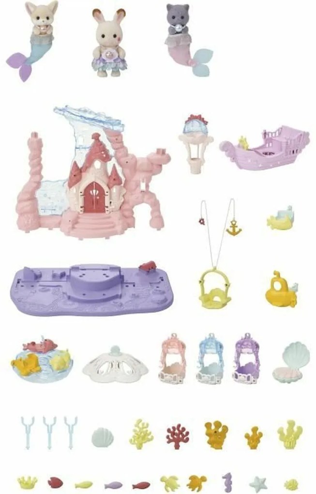Σετ παιχνιδιών Sylvanian Families Babie Mermaid Castle Πλαστική ύλη