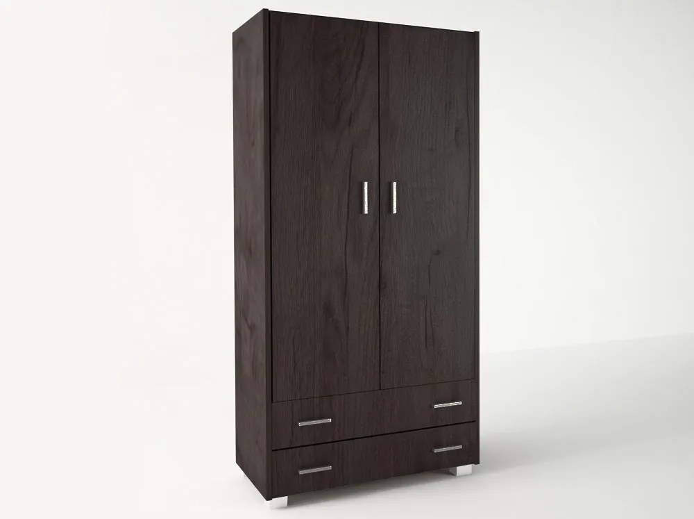 Intrahome Ντουλάπα δίφυλλη σε χρώμα βέγγε 105x50x180 Intrahomesa-00652518