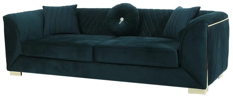 Καναπές Τριθέσιος με Χρυσά Πόδια (230x95x70)cm - 783-7013 - 783-7013