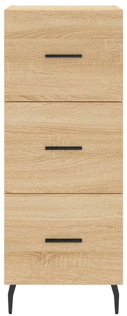 vidaXL Μπουφές Sonoma δρυς 34,5 x 34 x 180 εκ. από Επεξεργασμένο Ξύλο