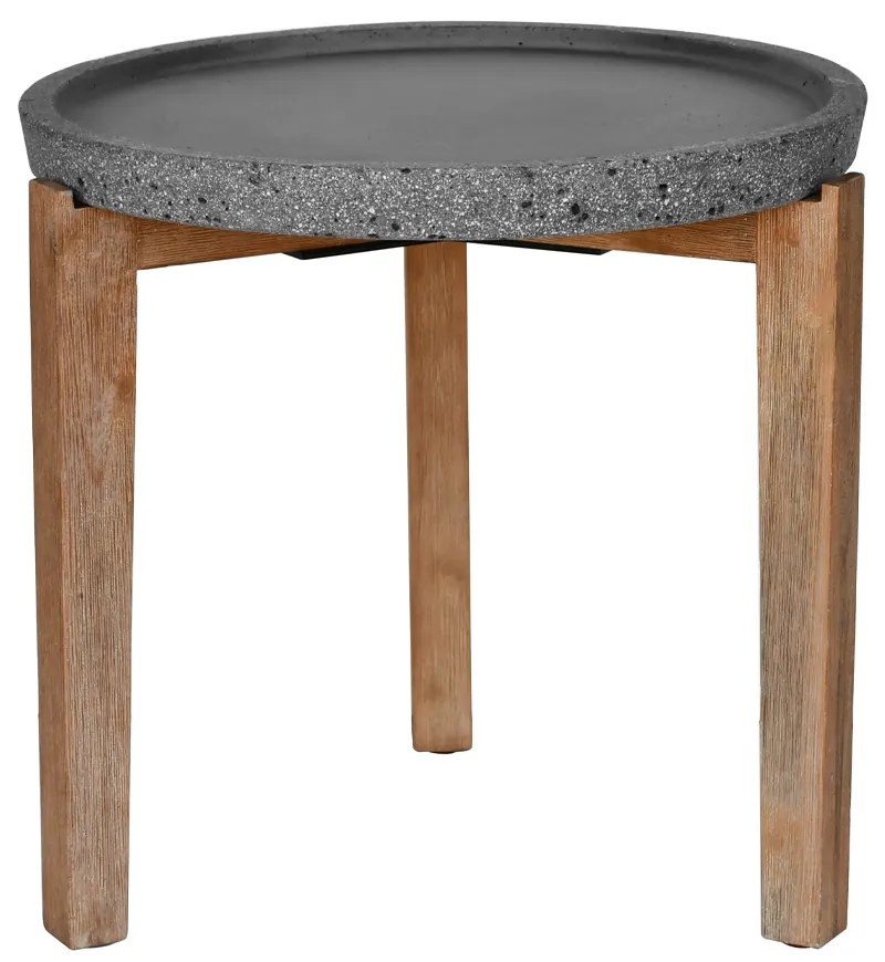 ORRIN COFFEE TABLE ΑΝΘΡΑΚΙ ΦΥΣΙΚΟ 53x53xH48cm - 04-1035