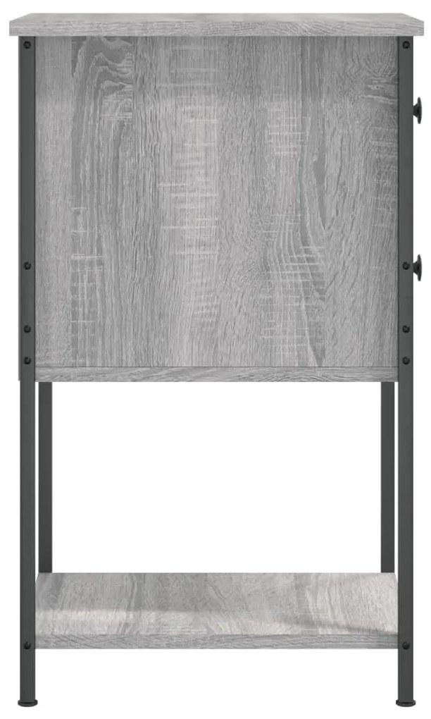 vidaXL Κομοδίνο Γκρι Sonoma 32 x 42 x 70 εκ. από Επεξεργασμένο Ξύλο