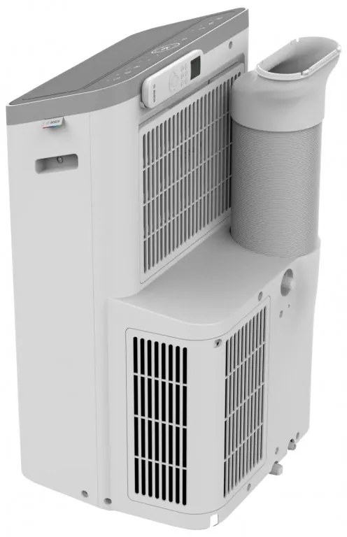 Κινητό κλιματιστικό Bosch Cool 4000, 9000 BTU, 35 m2, A, Αυτόματη εναλλαγή, Χρονοδιακόπτης, Οθόνη LCD, Φορητή λειτουργία, Bial/μαύρο
